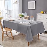 Deconovo Water Resistant Rectangular Tablecloth 59x79in Oxford Fabric view 2