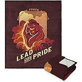 Northwest Lion King Silk Touch Sherpa Throw Blanket, 50" x 60", Lead with Pride