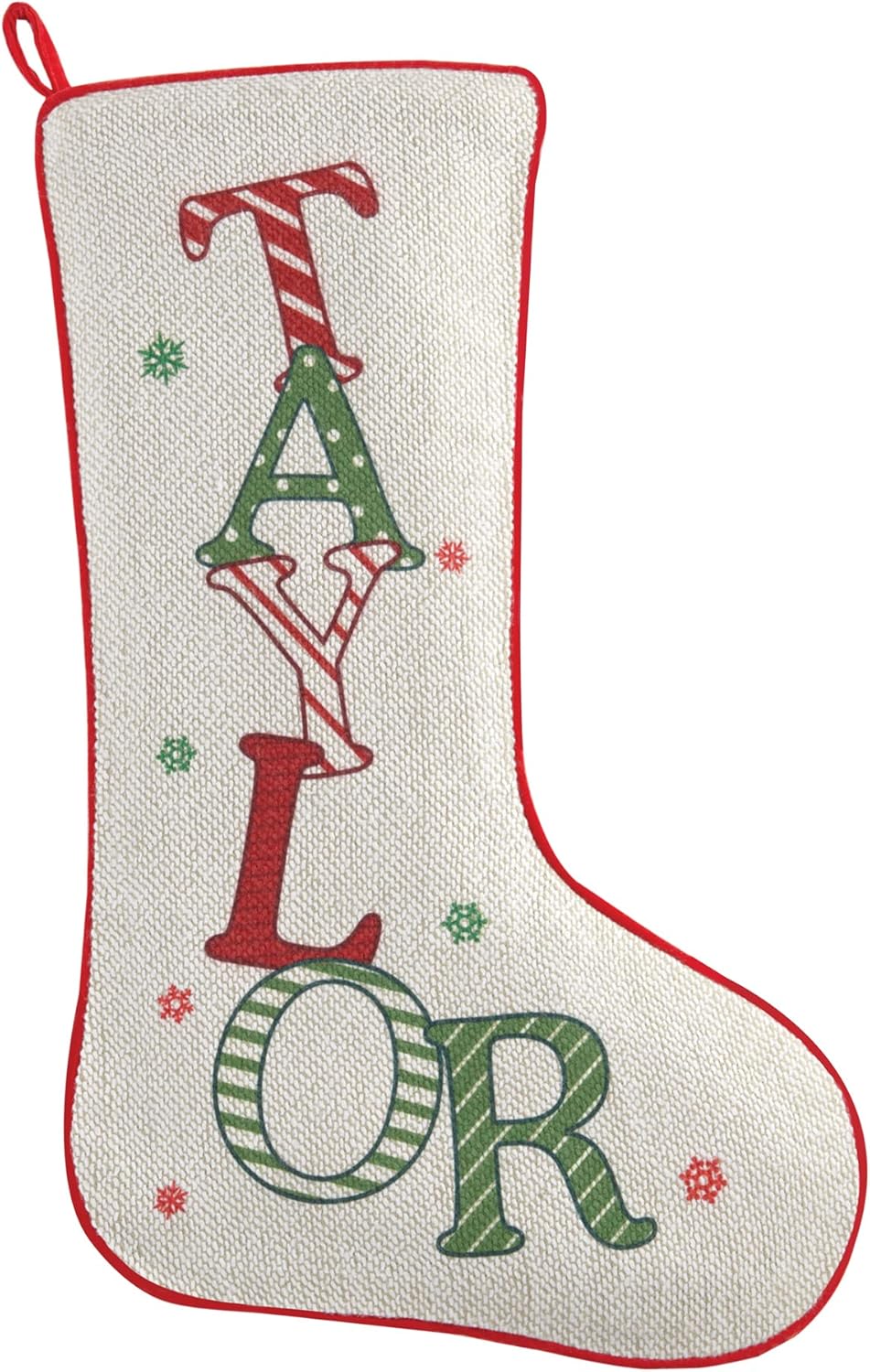 Stockings & Holders - Let's Make Memories Personalized Christmas Stocking - Festive Name Christmas Stocking - for Family - Light Design