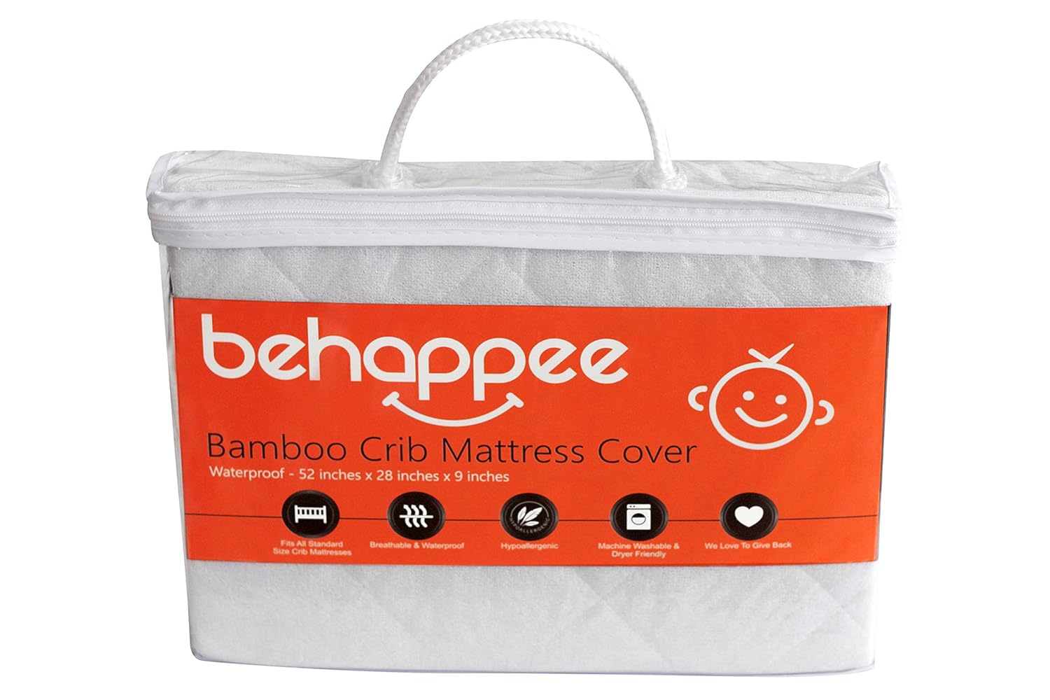 Soft Bamboo Quilted Crib Mattress Protector Pad Waterproof