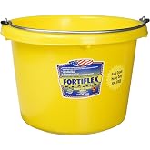 FORTEX Industries 280127 Utility Pail Yellow, 8 Quart