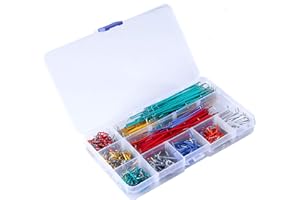 Aoicrie Jumper Wire Kit, 840 Pieces Preformed Breadboard Jumper Wire Kit,14 Lengths Assorted Jumper Wire for Breadboard Prototyping Solder Circuits
