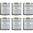 Future Essentials All Purpose White Flour | 100% Natural Whole Grain | Non GMO | Long Term Storage Shelf Stable | Emergency Survival Food Supply, Camping & Backpacking (#2.5 size) 6 Cans