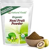 Z Natural Foods Organic Noni Fruit Powder - Raw Non-GMO Superfood, 1 lb | Organic, Raw, Non-GMO, Gluten-Free, Single Ingredient, For Drinks Smoothies &amp; Recipes