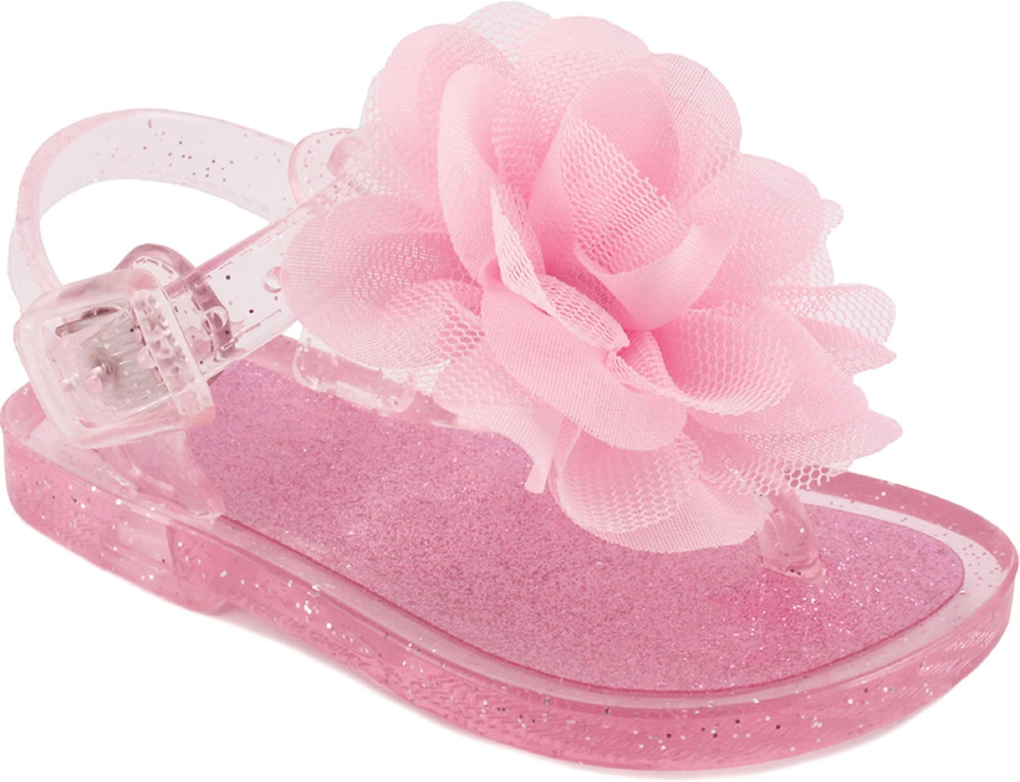 Wee Kids Baby-Girls Sandals Jelly Shoes (Infant Crib Shoes Baby Shoes) Girls Summer Sandals Light Pink Sz 9