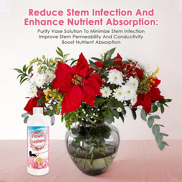 500ML FLOWER FRESHENER- INDOOR AND OUTDOOR ALL PURPOSE BLOOM PLANT FOOD – SUITABLE FOR ALL TYPES OF FLOWERS AND PLANTS ROSES, LILIES, BELLFLOWERS, DAISIES ETC, USE IN GARDENS & HYDROPONIC SYSTEMS