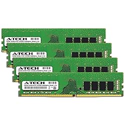 A-Tech 64GB (4x16GB) DDR4 2400 MHz UDIMM PC4-19200