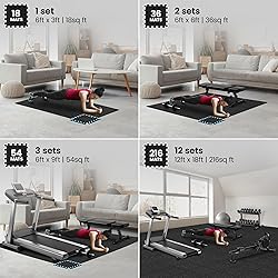 bemaxx Gym Mats Set - 18 pcs EVA Interlocking Foam