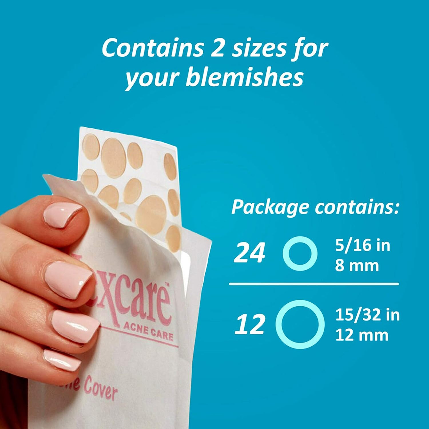 Nexcare Acne Cover, Invisible, Drug Free, 36 Count: Health & Personal Care