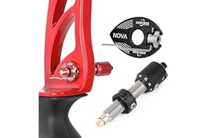 Archery Magnetic Arrow Rest and Archery Cushion Plunger Pressure Button Adjustable RH/LH for Recurve Bow