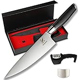 Kabson German Chef Knife Gift Box - 8'' Chef's Knives High Carbon Steel Paring Knife, With Ergonomic Handles, Professional Mu