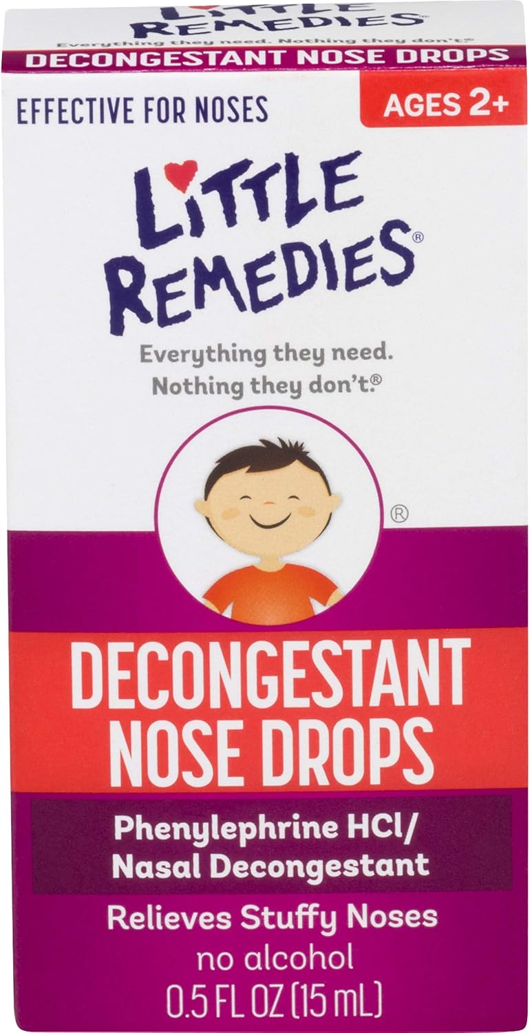 Little Remedies Nasal Decongestant Drops, 0.5 oz, Pack of 6: Health & Personal Care