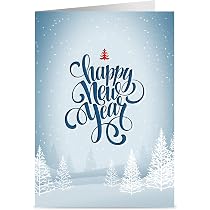 Hallmark Neujahrskarten-Set - 6 Karten Mit Umschlägen Für Die Besten Wünsche