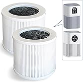 A1 Replacement Filter, Compatible with Vewior A1 Air Purifier HQSC-50, HQKJ-80 and AMEIFU AP01W, KOIOS HQKJ-50 Air Purifier, 3-in-1 True HEPA Replacement, H13 True HEPA fILTER, 2-PACK