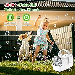 Bubble Machine, 3 in 1 Bubble Maker, Bubble Blower