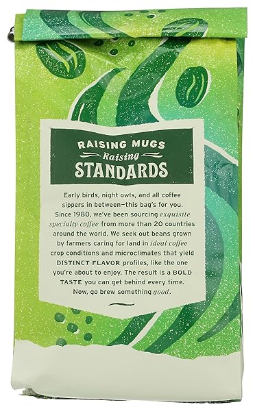 WHOLE FOODS MARKET, ORGANIC EARLY BIRD BLEND, MEDIUM ROAST GROUND COFFEE, COCOA & ROASTED NUTS, 12 OUNCE