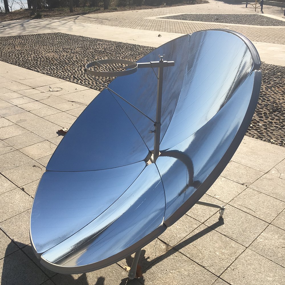HUKOER Solar cooker 1.5m diameter 1800W portable parabolic solar cooker