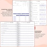 Clever Fox Fitness & Food Journal – Undated A5 Hardcover Light Pink view 3