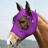 Harrison Howard Super Comfort Stretchy Fly Mask Large Eye Space UV Amethyst