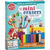 KLUTZ Make Your Own Mini Erasers Toy includes (8)colors of eraser clay^pencil^clay shaping tool^(2)sheets of papercraft displ