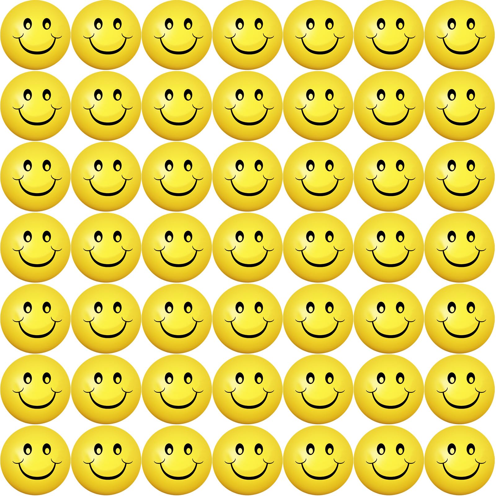 Photo 1 of Vinsot 40 Pcs 2.5 Inch Yellow Smile Face Stress Balls Bulk Happy Smile Stress Relief Balls Mini Funny Foam Balls Kids Smile Face Toys for Teens Adults Carnival Christmas Party Bag Fillers