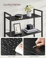 VASAGLE 6-Tier Bookshelf Ebony Black and Ink Black LLS082B56 30 x 80 x 186 cm view 8