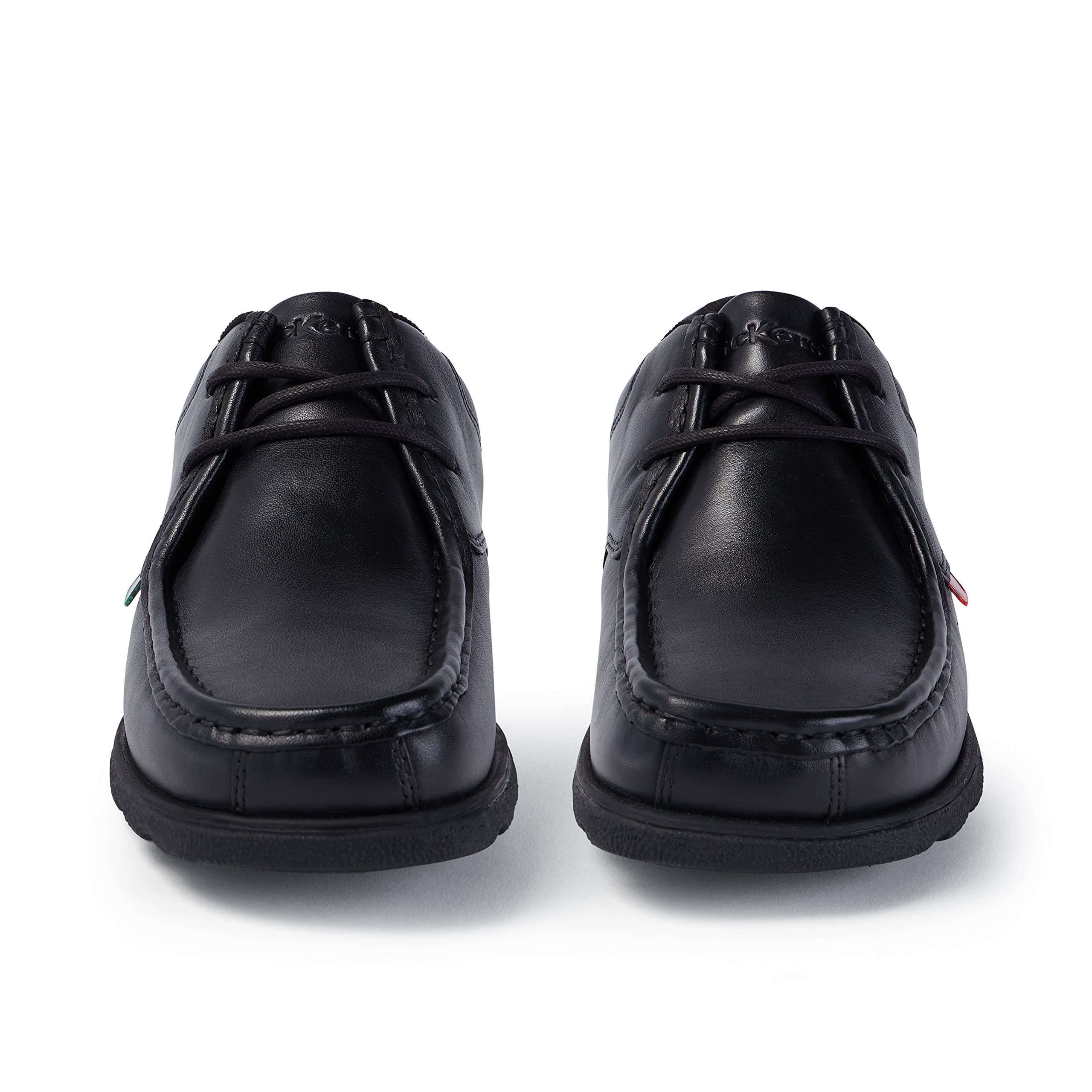 Kickers Fragma Mens Black Leather Lace Up Shoe - Size 8 - Black