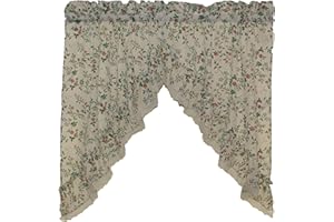 ELLIS CURTAIN Ellis Enterprises Country Floral Swag Pair