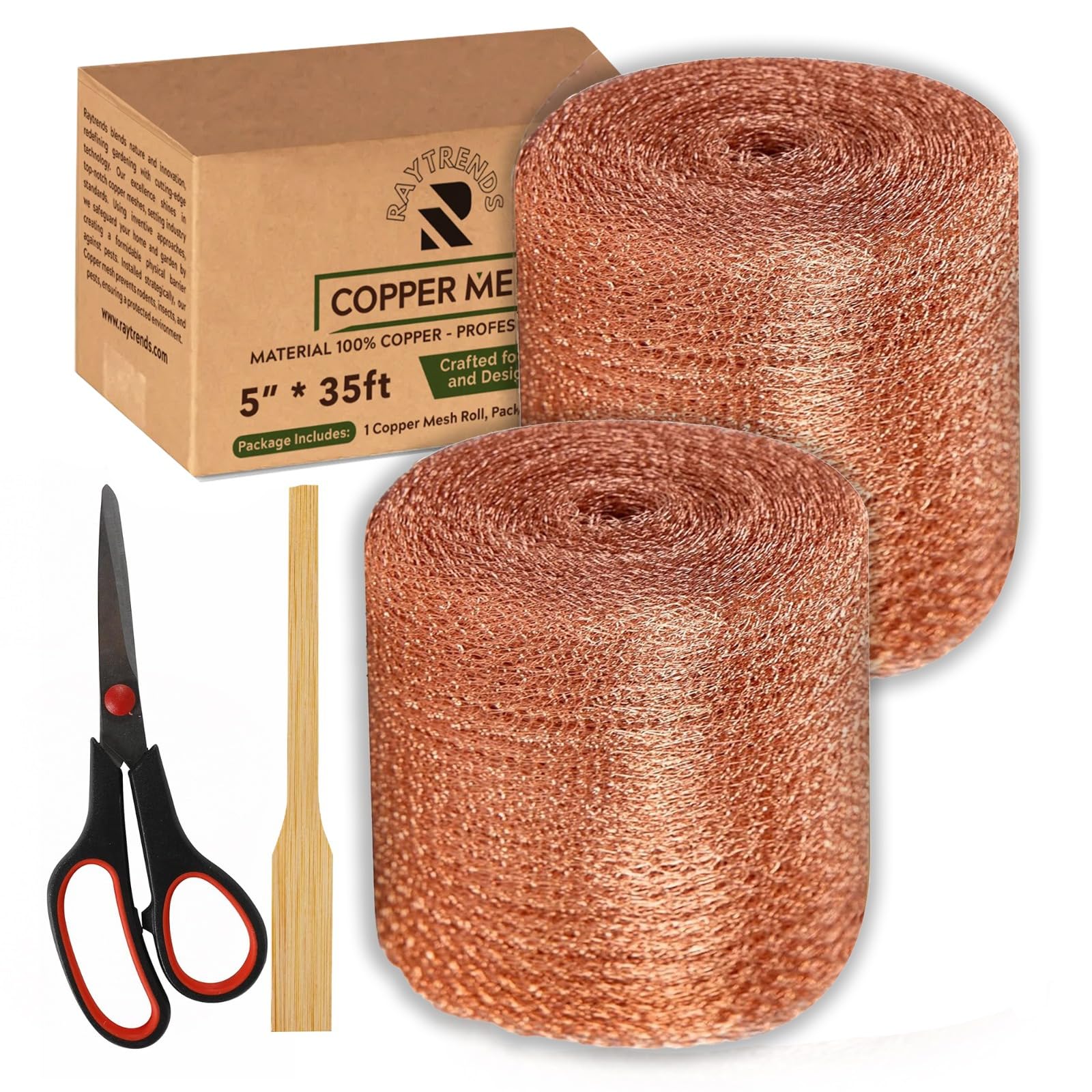 Raytrends Pack of 2 Copper Mesh Rodent Control