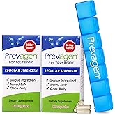 Prevagen Regular Strength with 7-Day Pill Minder, 60 Capsules, 2-Pack | For Your Brain, 4 Month Supply, 10mg Apoaequorin, 50mcg Vitamin D3