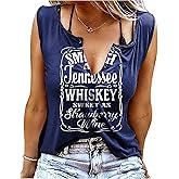 T&Twenties American Flag Tank Top for Women,4th of July Stars Striped Racerback Tees Sleeveless Patriotic USA Flag Vest Tops