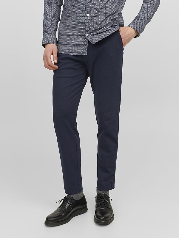 JPSTMARCO JJCOOPER Chino Noos, Blazer Bleu Marine - Détails : Solide, 31W x 30L