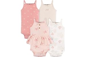 Gerber Baby Girls Multi-Pack Sleeveless Onesies Bodysuit