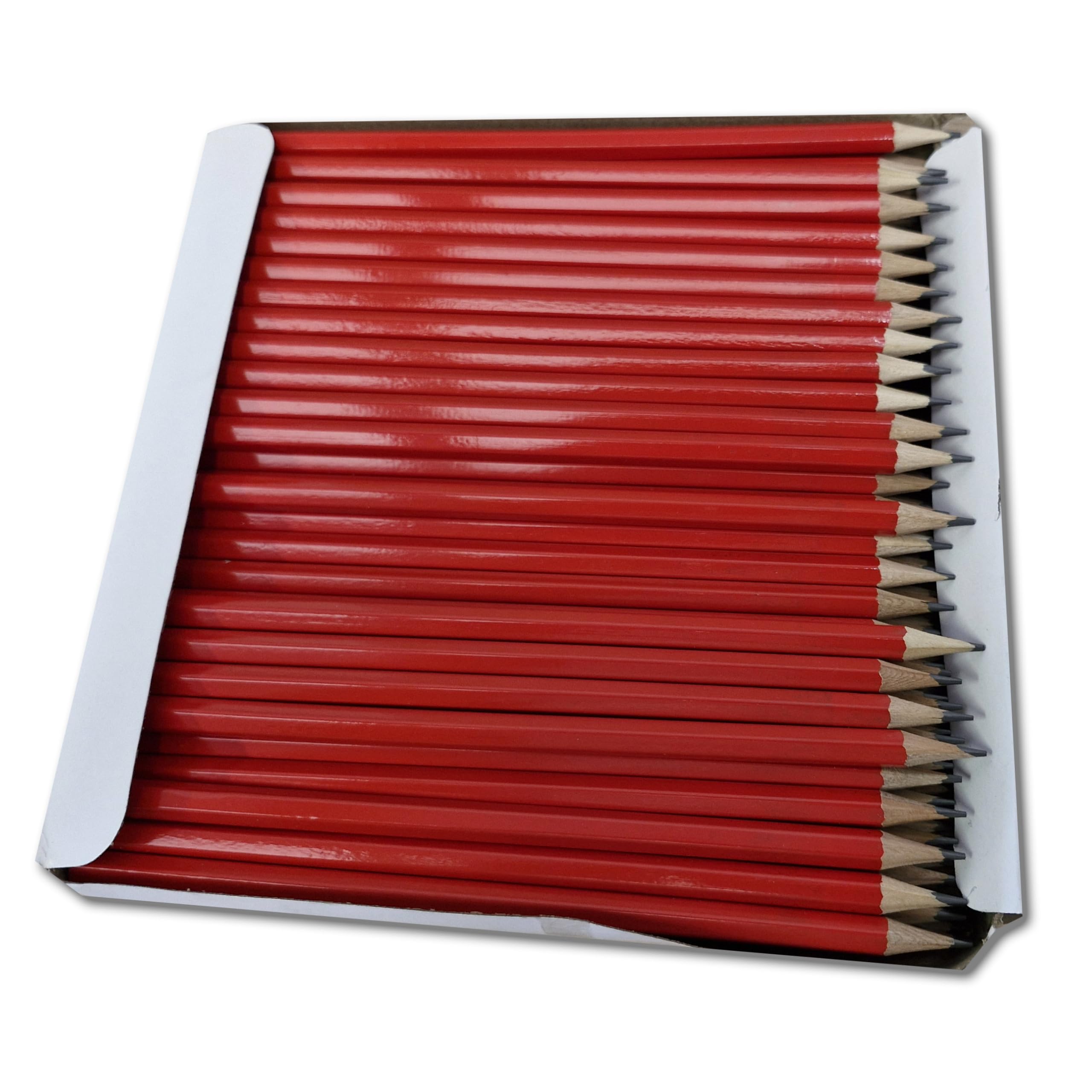 Essential Arts 144 Office HB Wooden Drawing and Sketching Pencils for School Classroom, Business and DIY – Class Pack Hexagonal Graphite Pencils