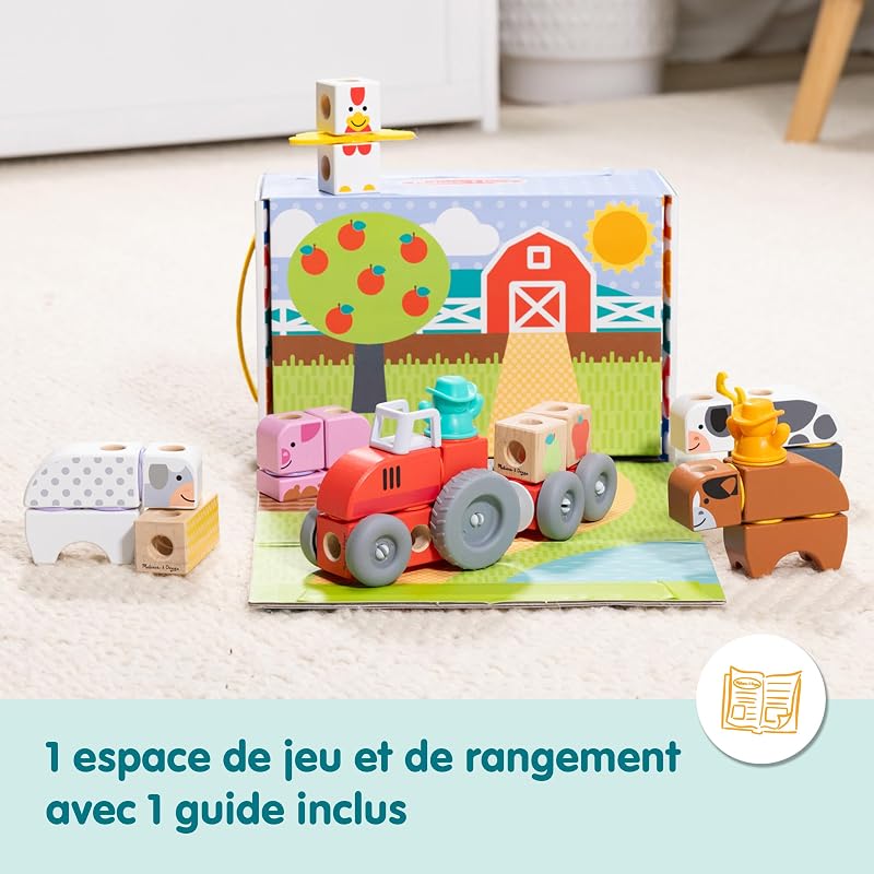 - Blockables - La Ferme 56 Pièces - Jouet En Bois