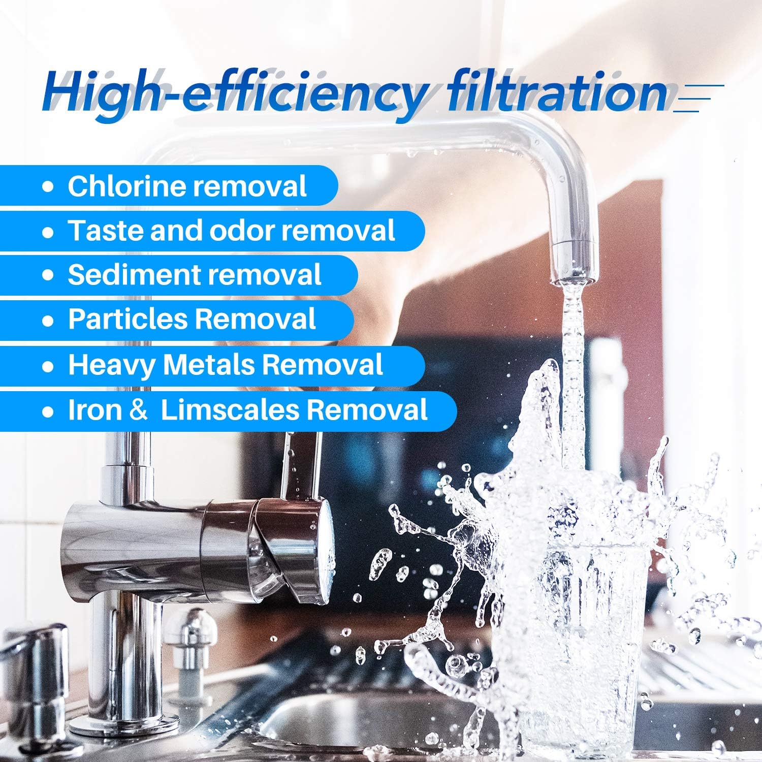 ICEPURE RF-9999 Faucet Water Filter Repacement for Pur RF9999 RF3375 FM2500V FM-3700 PFM450S PFM350V PUR-0A1 Classic Faucet Mount Filter Filtration System (Pack of 3): Kitchen & Dining