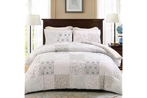 Exclusivo Mezcla 3-Piece King Size Comforter Set, Microfiber Bedding Down Alternative Comforter for All Seasons with 2 Pillow