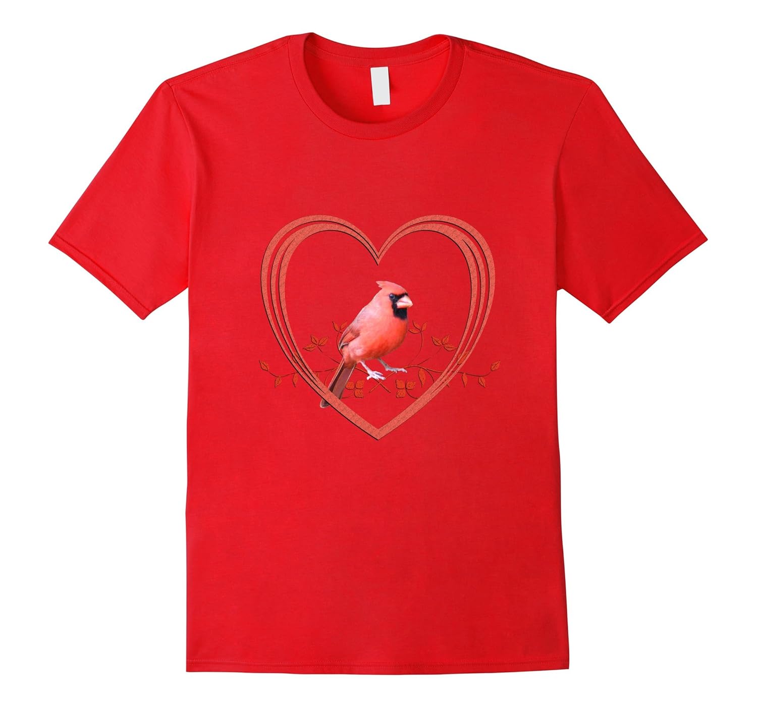 Northern Cardinal Bird in Heart-ANZ