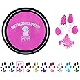 Pet Paw Print Impression Kit | Dog Ink Paw Print Kit | Pet Paw Print Kit | an Easy to Use Paw Print Stamp Pad for Dogs | Contains an Ink Pad for Dog Paw Prints That You Can Treasure (Pink, Big)