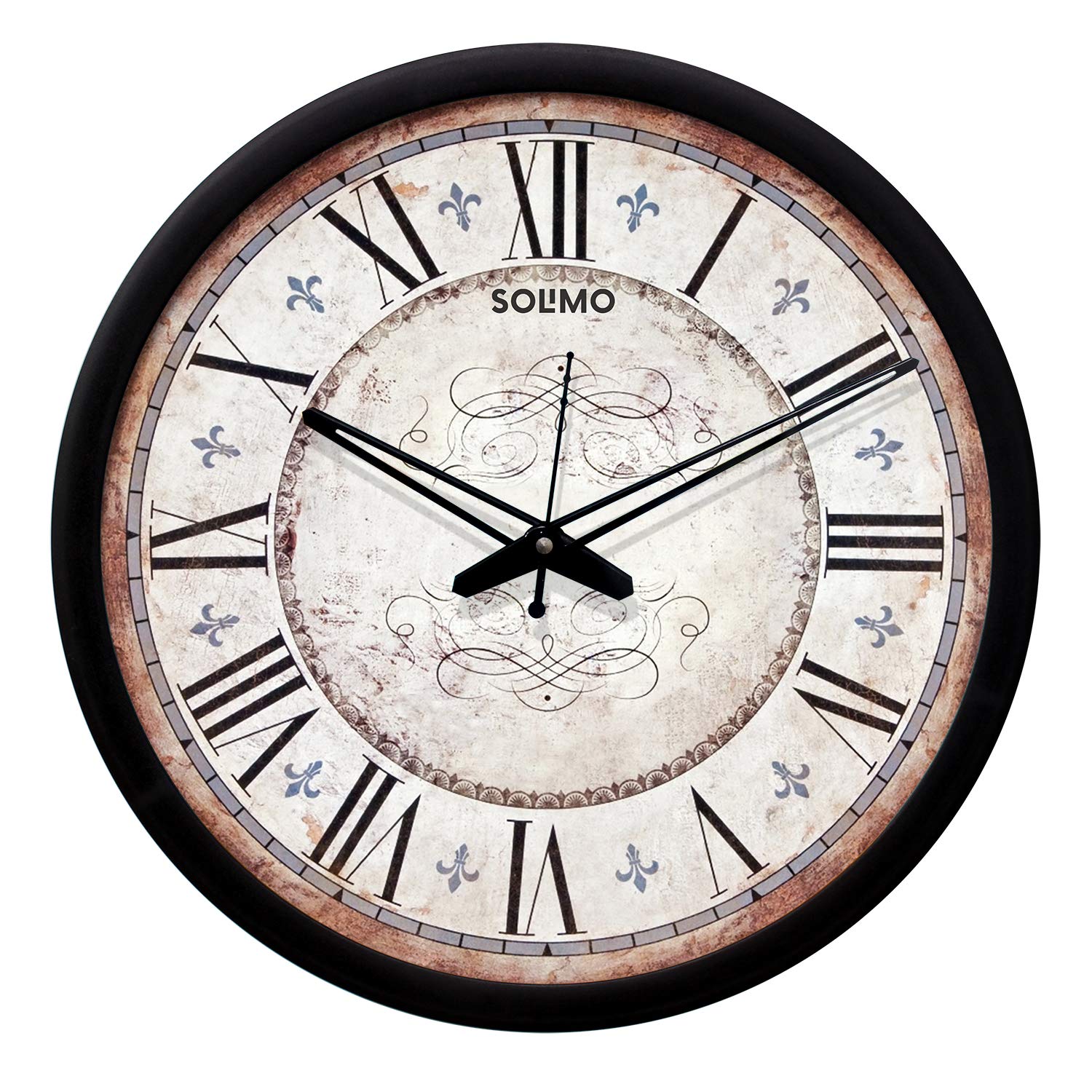 Buy Amazon Brand Solimo 12inch Wall Clock Designer (Silent