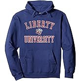 Liberty Flames Varsity Navy Officially Licensed Pullover Hoodie