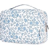 Narwey Small Hanging Travel Toiletry Bag for Women, Travel Bag for Toiletries, Makeup Bag Organizer Cosmetic Bags Make Up Bags for Girls