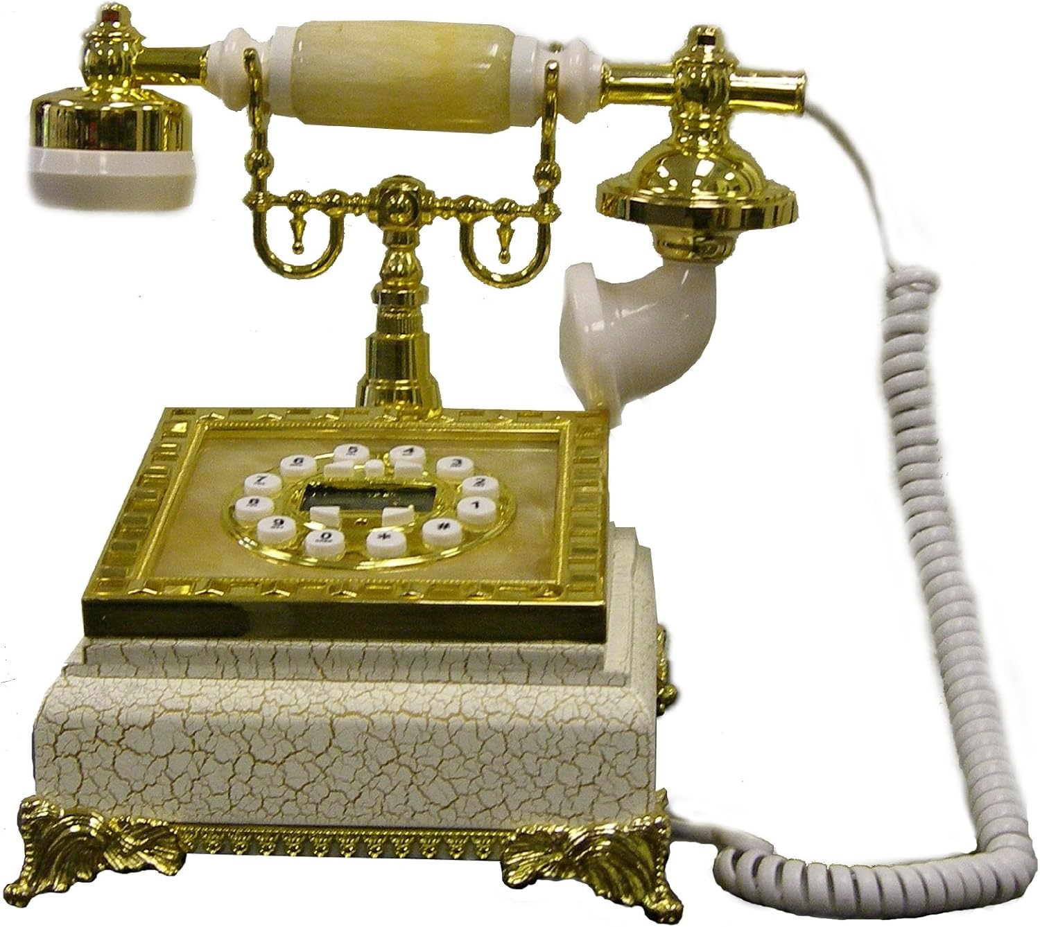 Amazon.com: ORE International Classic Style Cradle Telephone Gold: Home