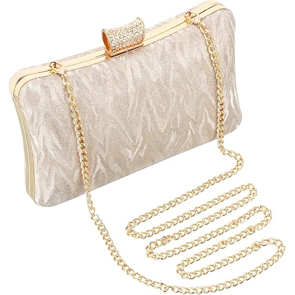 Bolsos Plateados De Fiesta Bolso De Noche Para Mujer Con Purpurina