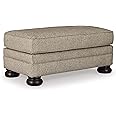 Signature Design by Ashley Kananwood New Traditional Rectangular Ottoman, Light Brown