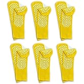 GBM Secure Step Double-Sided Tread Non Slip Safety Socks, 6 Pair