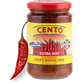 Cento Extra Hot Calabrese Peperoncino Spread, Made in Italy, 9.87 oz | Gluten-Free; Calabrian Chili Peppers Packed Fresh with Oil, Vinegar and Sea Salt; Adds Bold Heat to Any Dish