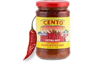 Cento Extra Hot Calabrese Peperoncino Spread, 9.87 Oz, Spicy Calabrese Paste from Italian Calabrian Chili Peppers Packed Fresh with Oil, Vinegar and Sea Salt, Made in Italy, Gluten-Free, Non-GMO