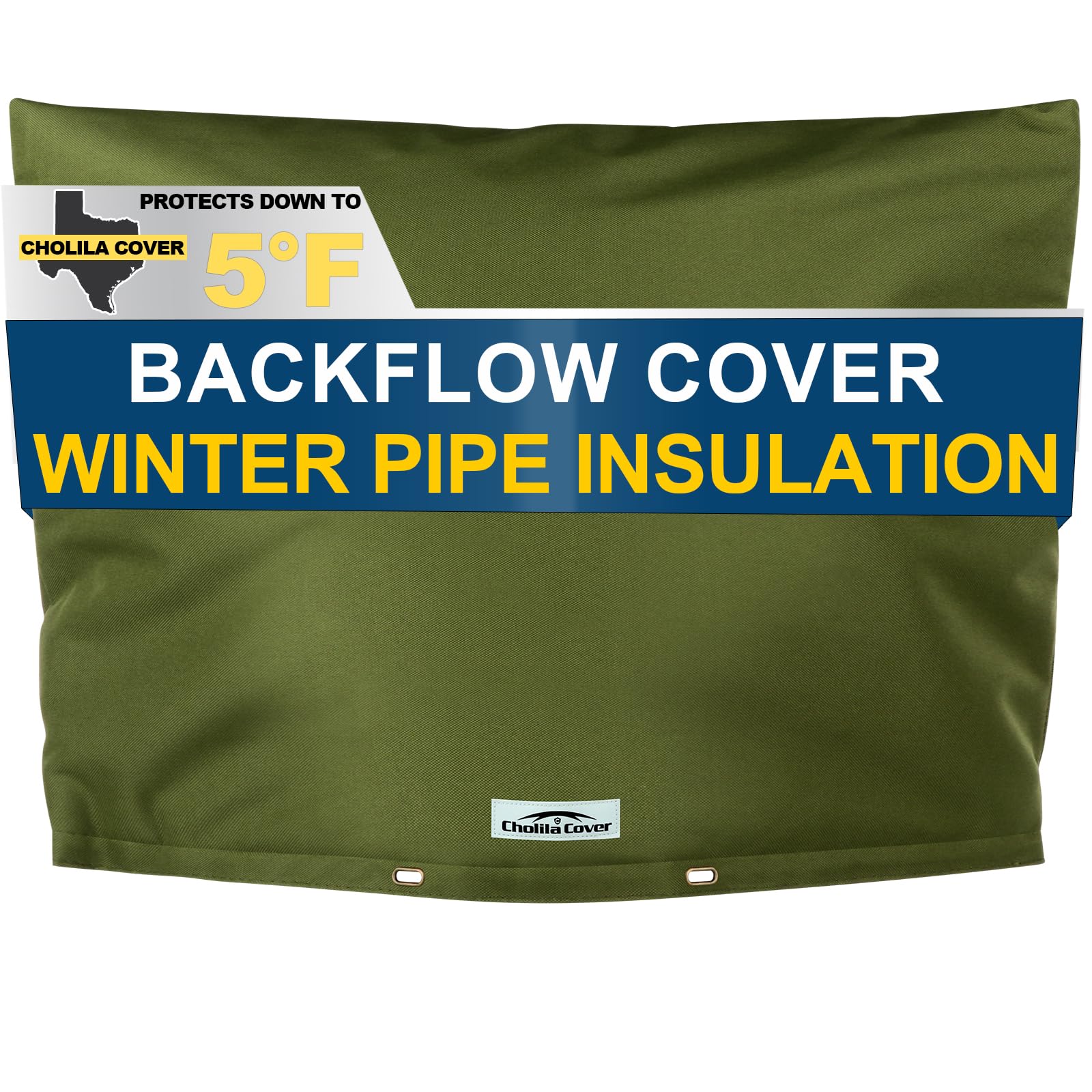 Photo 1 of Cholila Cover Backflow Preventer Cover Insulated (5?F) - 36" W x 24" H Backflow Cover for Winter Pipe Freeze Protection - Sprinkler Covers for Outside, Double Wall Insulation Cover Green