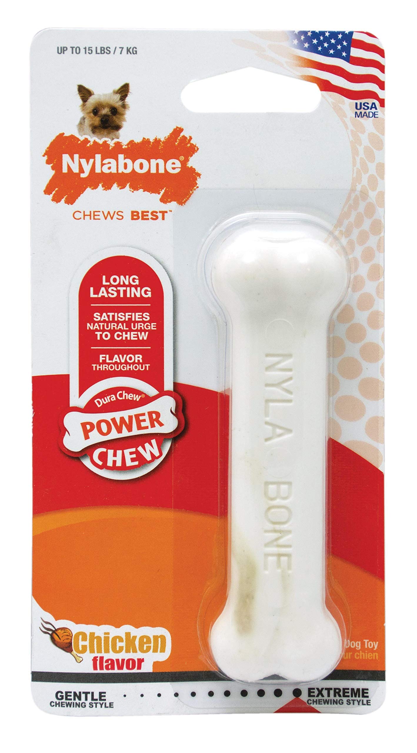 Nylabone Power Chew Flavored Durable Chew Toy for